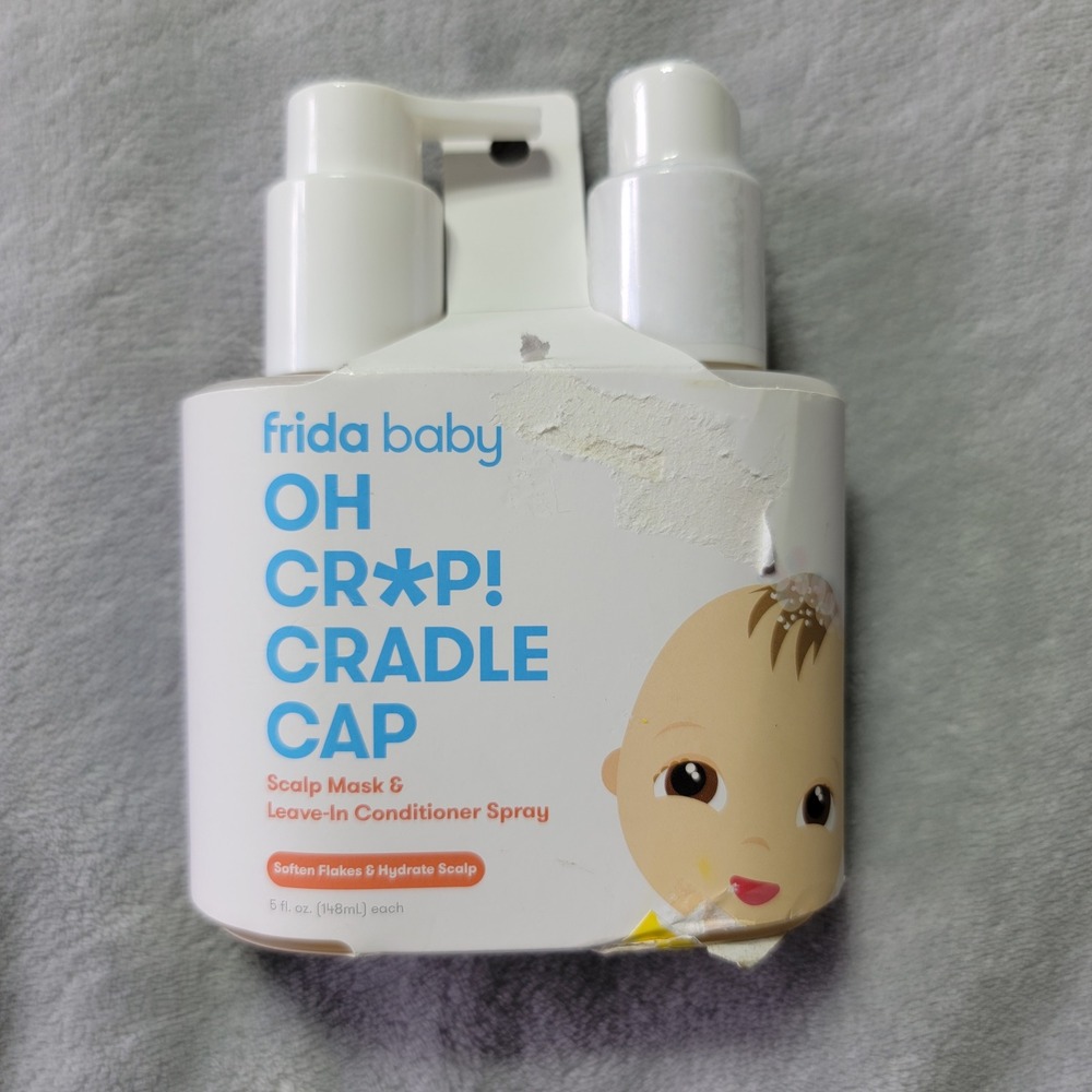 Frida‎ Baby Oh Crap Cradle Cap Scalp Mask and Leave In Conditioner Spray 5oz NEW